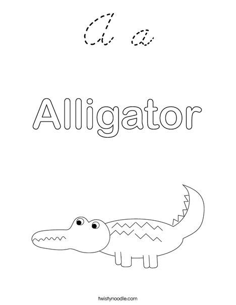 Alligator Coloring Page
