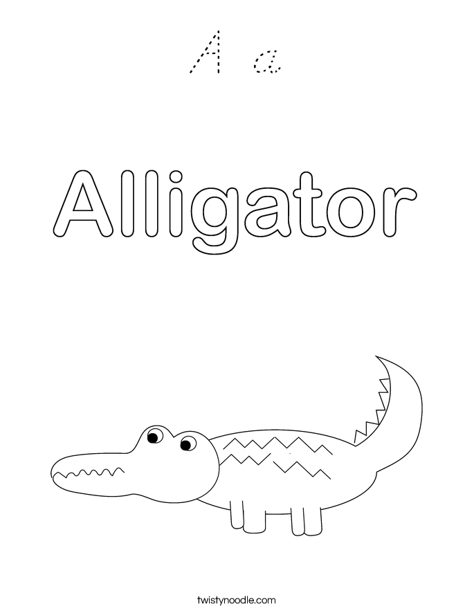 A a Coloring Page