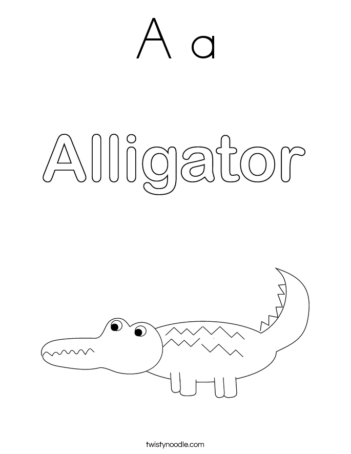 A a Coloring Page