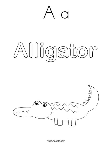 Alligator Coloring Page