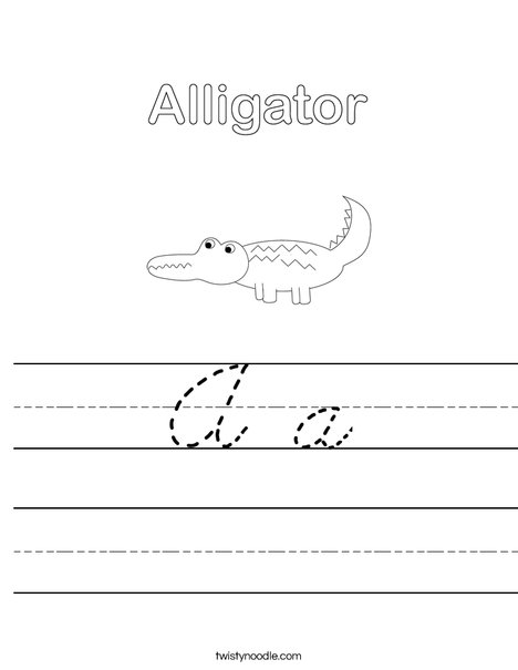 Alligator Worksheet