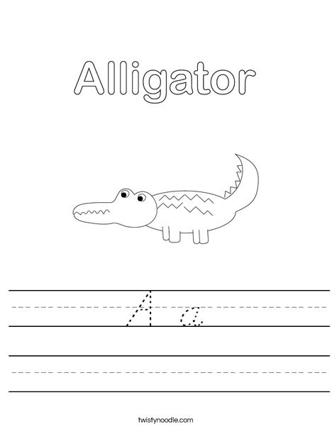 Alligator Worksheet