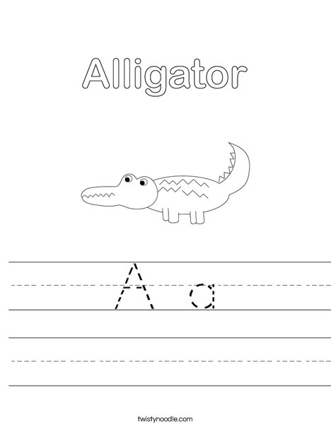 Alligator Worksheet