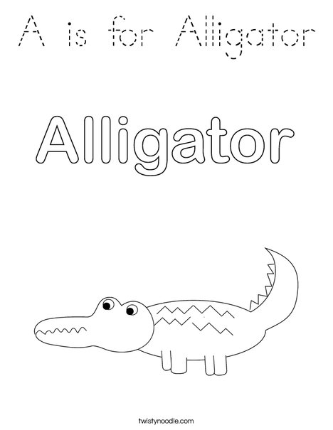 Alligator Coloring Page