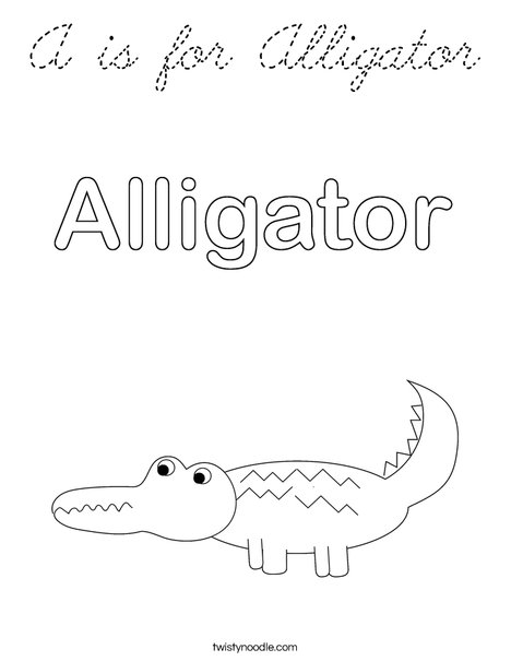 Alligator Coloring Page