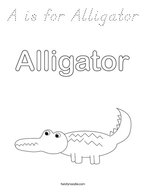 Alligator Coloring Page