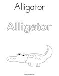 AlligatorColoring Page