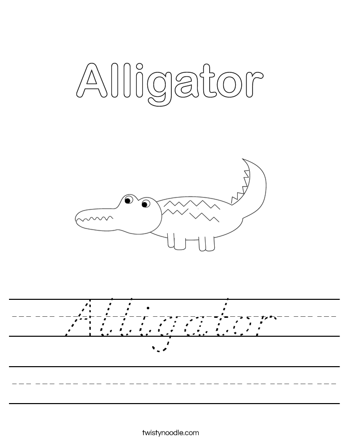 alligator-worksheet-d-nealian-twisty-noodle