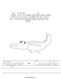 Alligator - Cocodrilo Worksheet