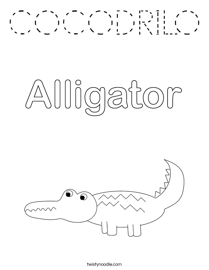 COCODRILO Coloring Page