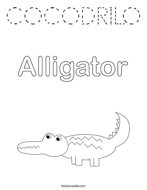 Alligator Coloring Page