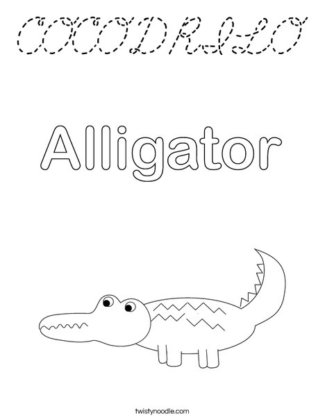 Alligator Coloring Page