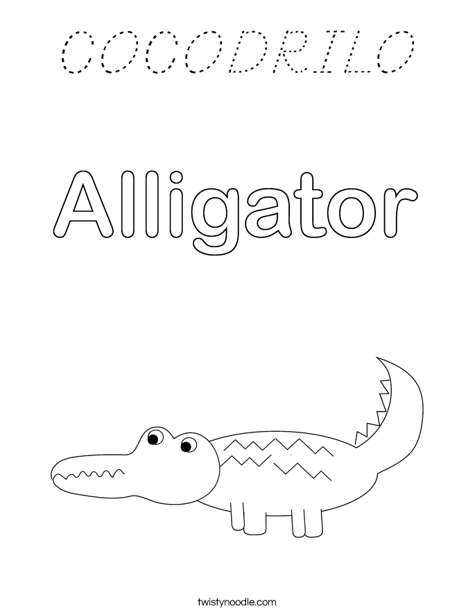 COCODRILO Coloring Page