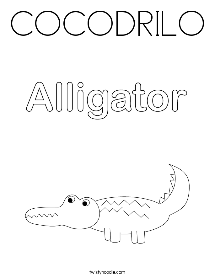 COCODRILO Coloring Page
