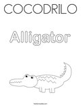 COCODRILO Coloring Page