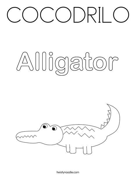 Alligator Coloring Page