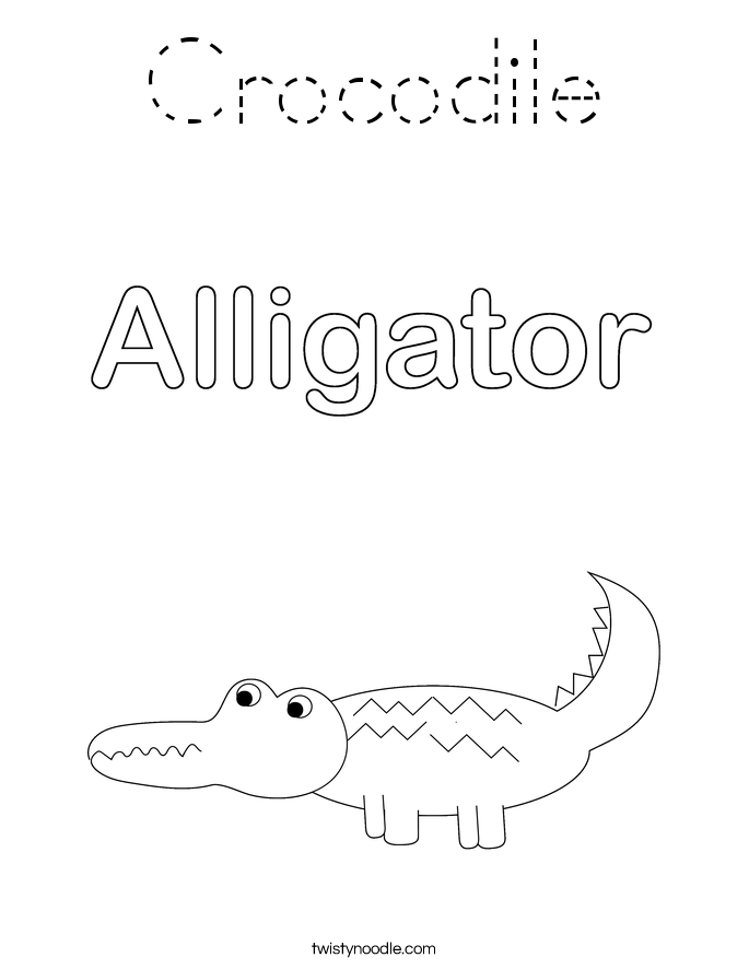 Crocodile Coloring Page