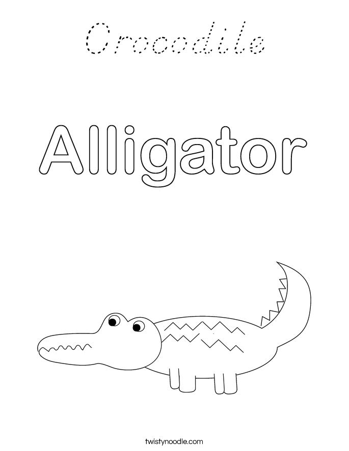 Crocodile Coloring Page