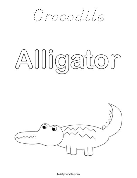 Alligator Coloring Page