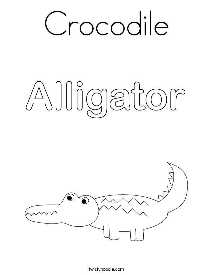 Crocodile Coloring Page