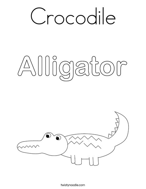 Alligator Coloring Page