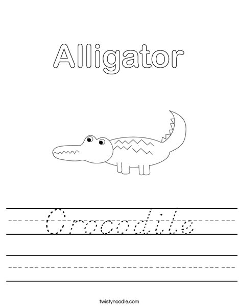 Alligator Worksheet