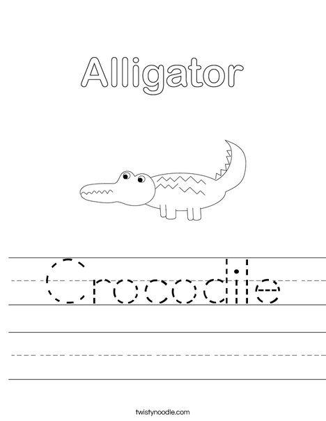 Alligator Worksheet