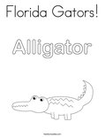 Florida Gators! Coloring Page