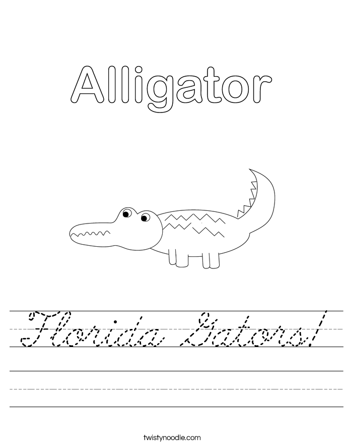 Florida Gators! Worksheet
