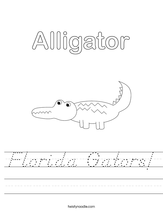 Florida Gators! Worksheet