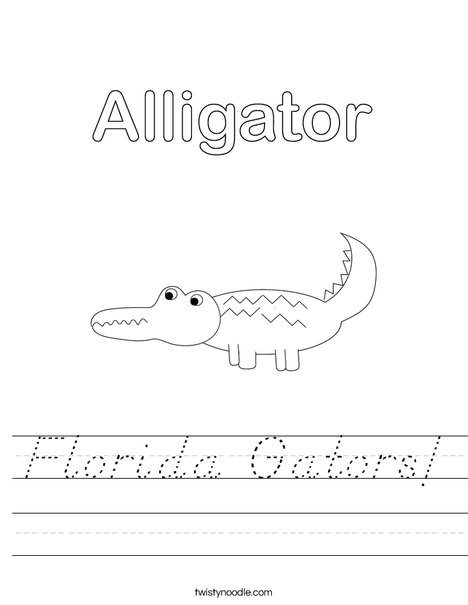 Alligator Worksheet
