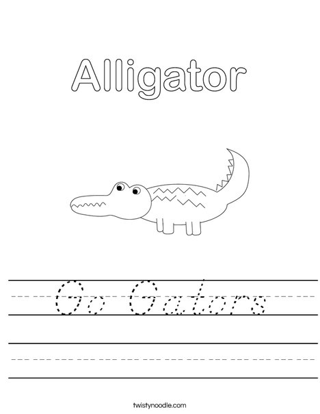 Alligator Worksheet