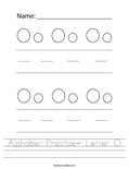Alphabet Practice- Letter O Worksheet