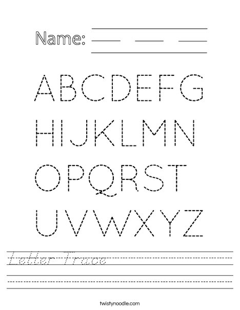 Alphabet Worksheet