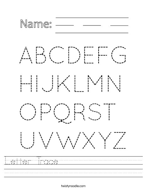 Alphabet Worksheet