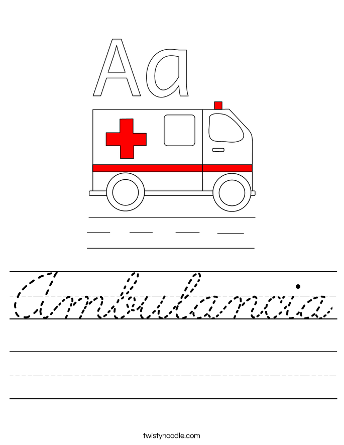 Ambulancia Worksheet