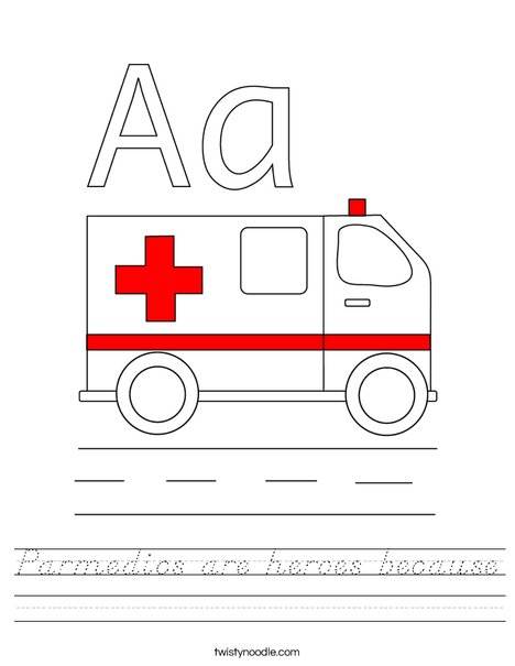 Ambulance Worksheet