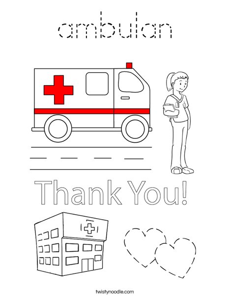 Emergency Care Coloring Page