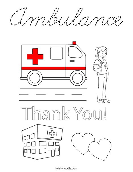 Emergency Care Coloring Page