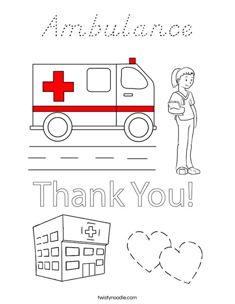 Emergency Care Coloring Page