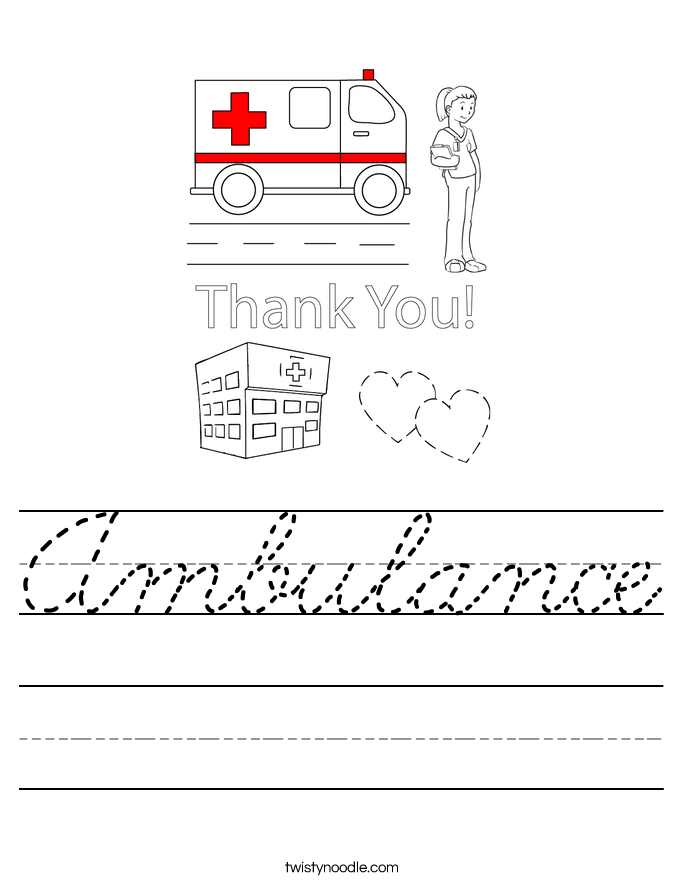 Ambulance Worksheet