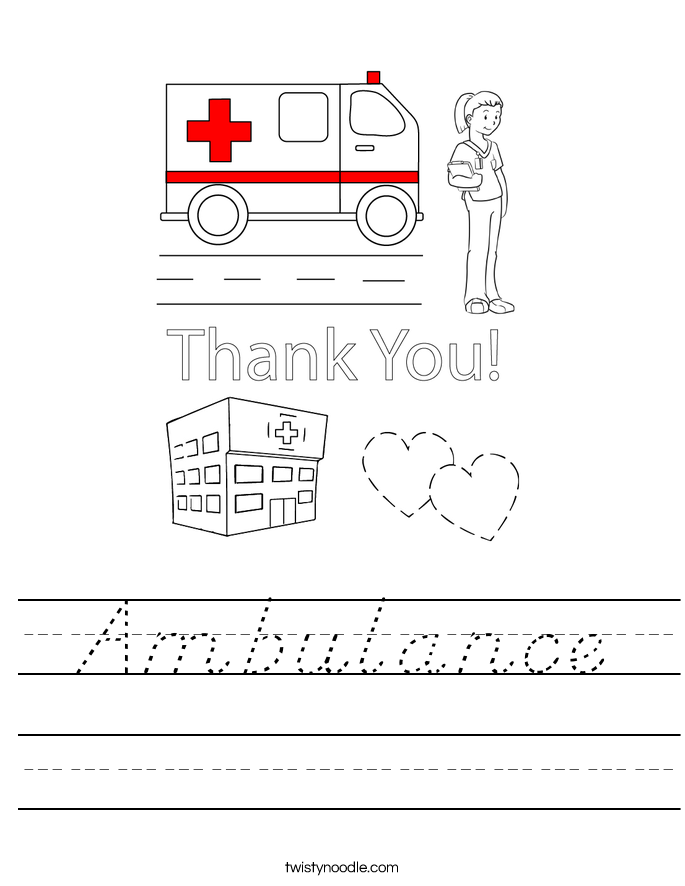 Ambulance Worksheet