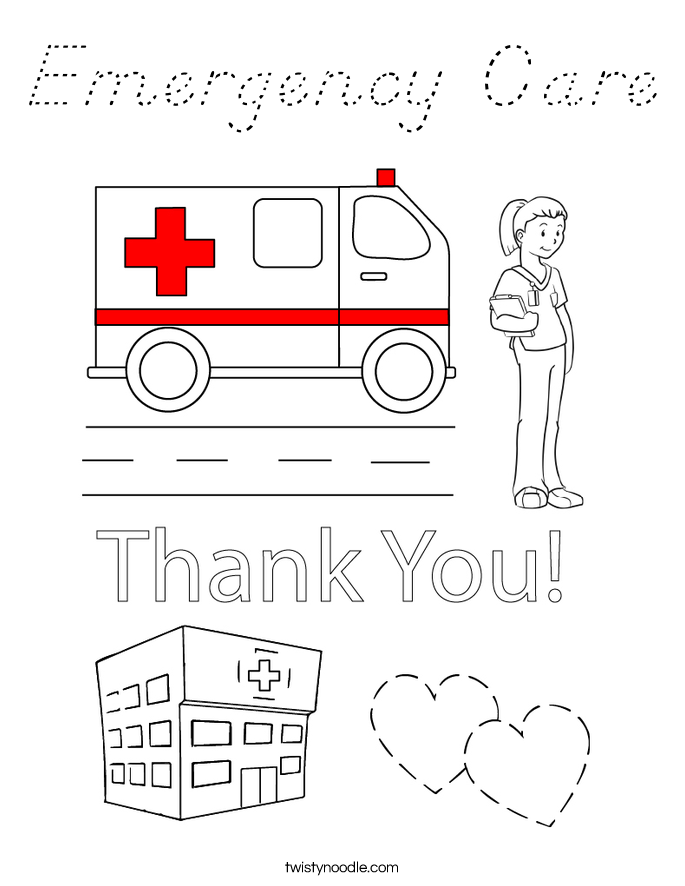 Emergency Care Coloring Page