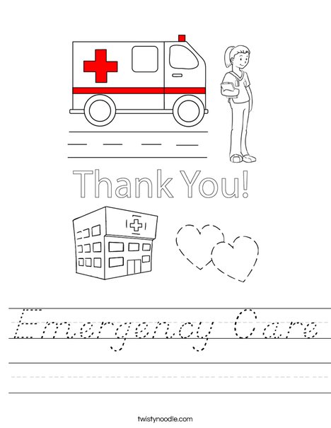 Emergency Care Worksheet