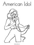 American Idol Coloring Page