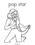 pop starColoring Page