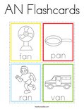 AN Flashcards Coloring Page