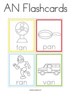 AN Flashcards Coloring Page