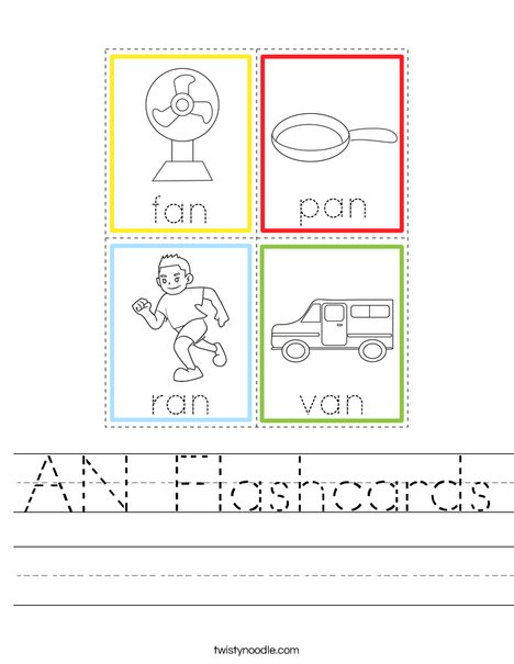 AN Flashcards Worksheet