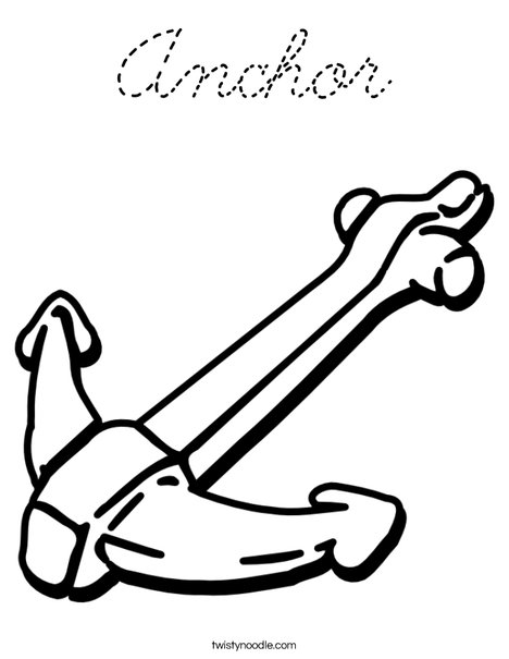 Anchor Coloring Page